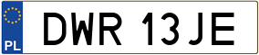 Truck License Plate